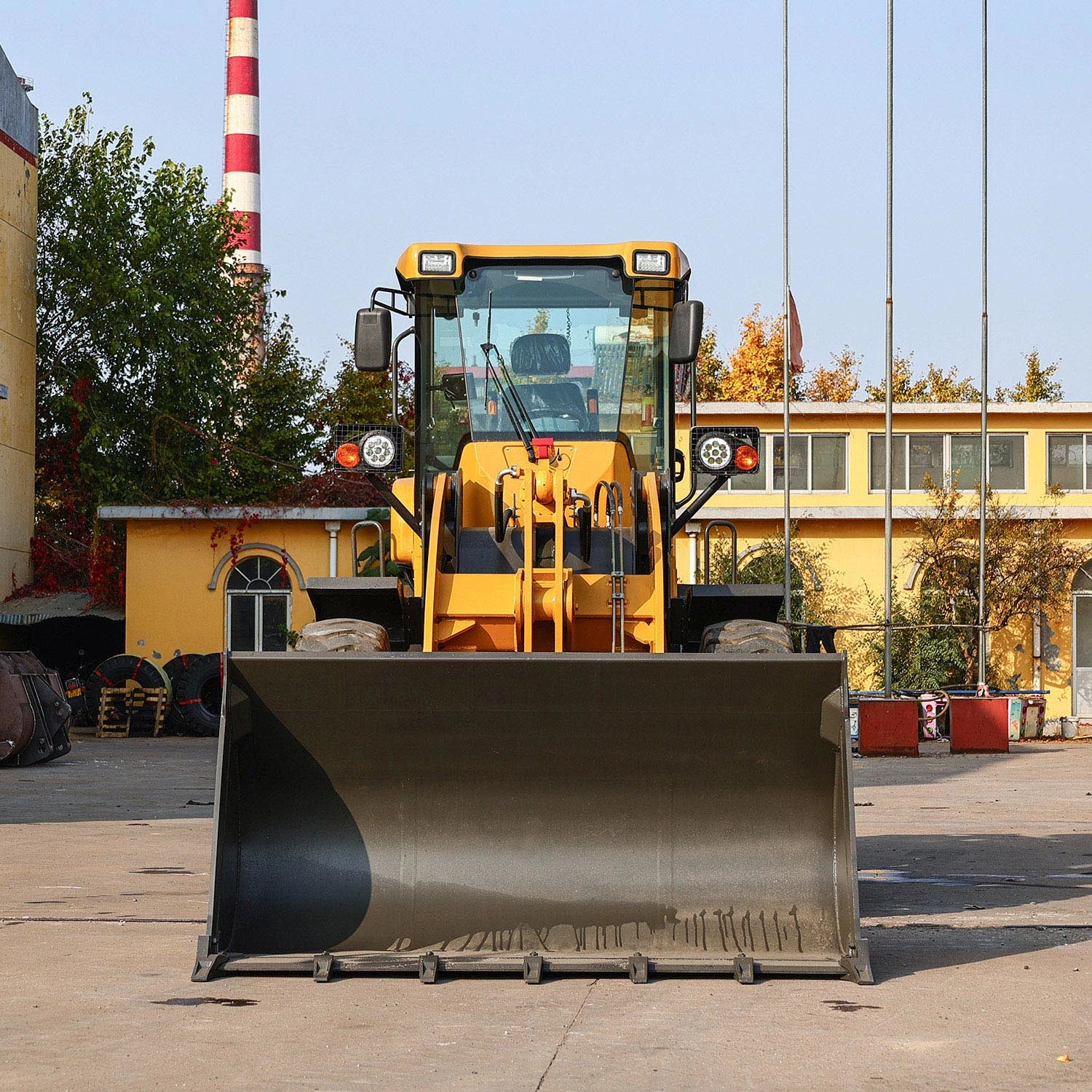 Mini Small 3 Tons Front End Bucket Shovel Wheel Loader with 1.3-1.7cbm B &Snow Blower&Mixing Bucket&Quick Hitch&Yunnei Cummins Weichai&Mulcher