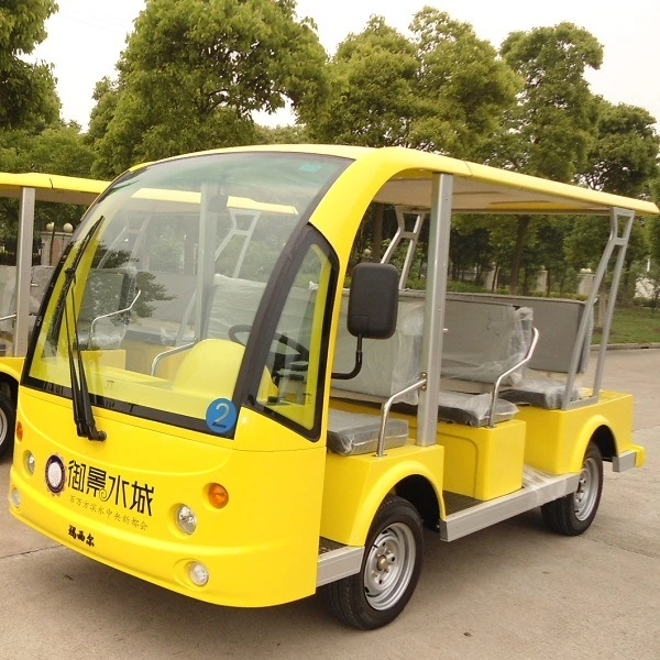 Beautiful Elegant Design 8 Seats Electric Sightseeing Bus Tourist Shuttle Car (DN-8F)