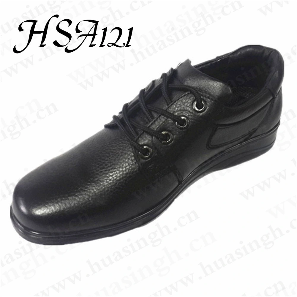 Gww, Qatar Market Popular Top-Level Barton Printed Leather Office Shoe Anti-Slip PU Injection Outsole Men Wedding Shoe Hsa121