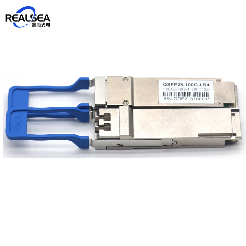 Módulos SFP Qsfp28 de alta densidad 100g SR4 150m LR4 10km Precio del módulo transceptor de fibra óptica de modo único