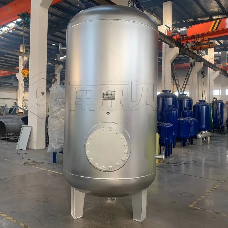 Vertical Air Receiver Pressure Tank for HVAC Water Treatment