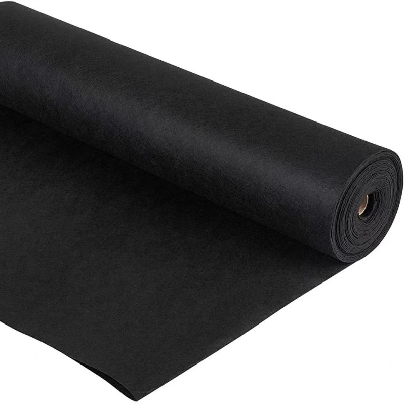 White Black PP Pet Nonwoven Drainage Geotextile Fabric for Retainning Wall