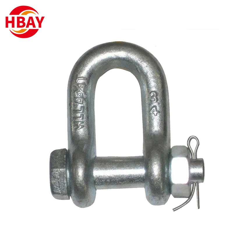 Custom All Size Galvanized D Shackle with Pin G 2150