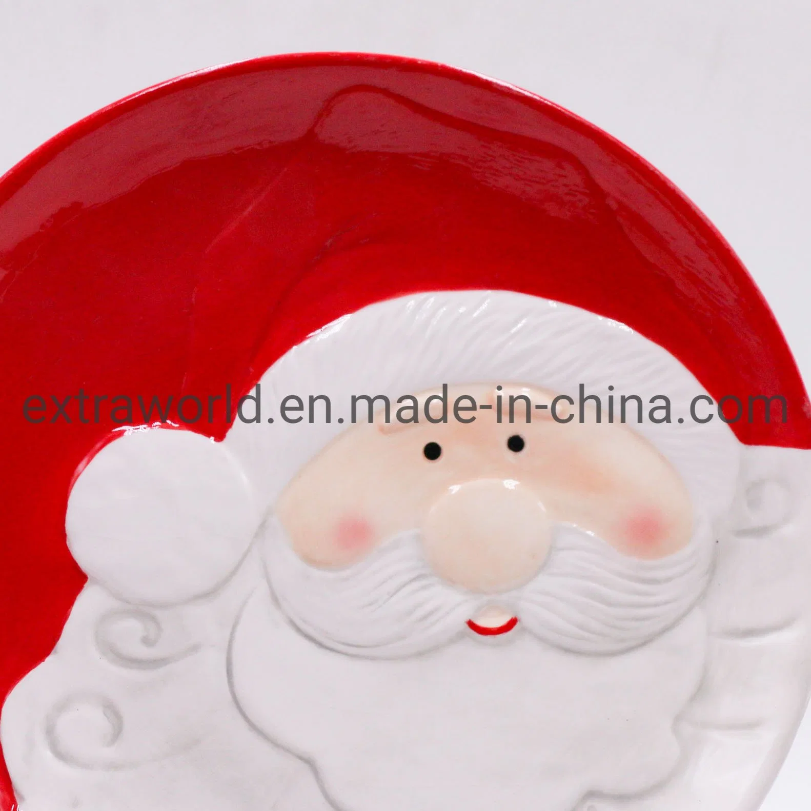 Wholesale/Supplier Ceramic 8 Inch Round Plate Dinnerware for Christmas Her Gift