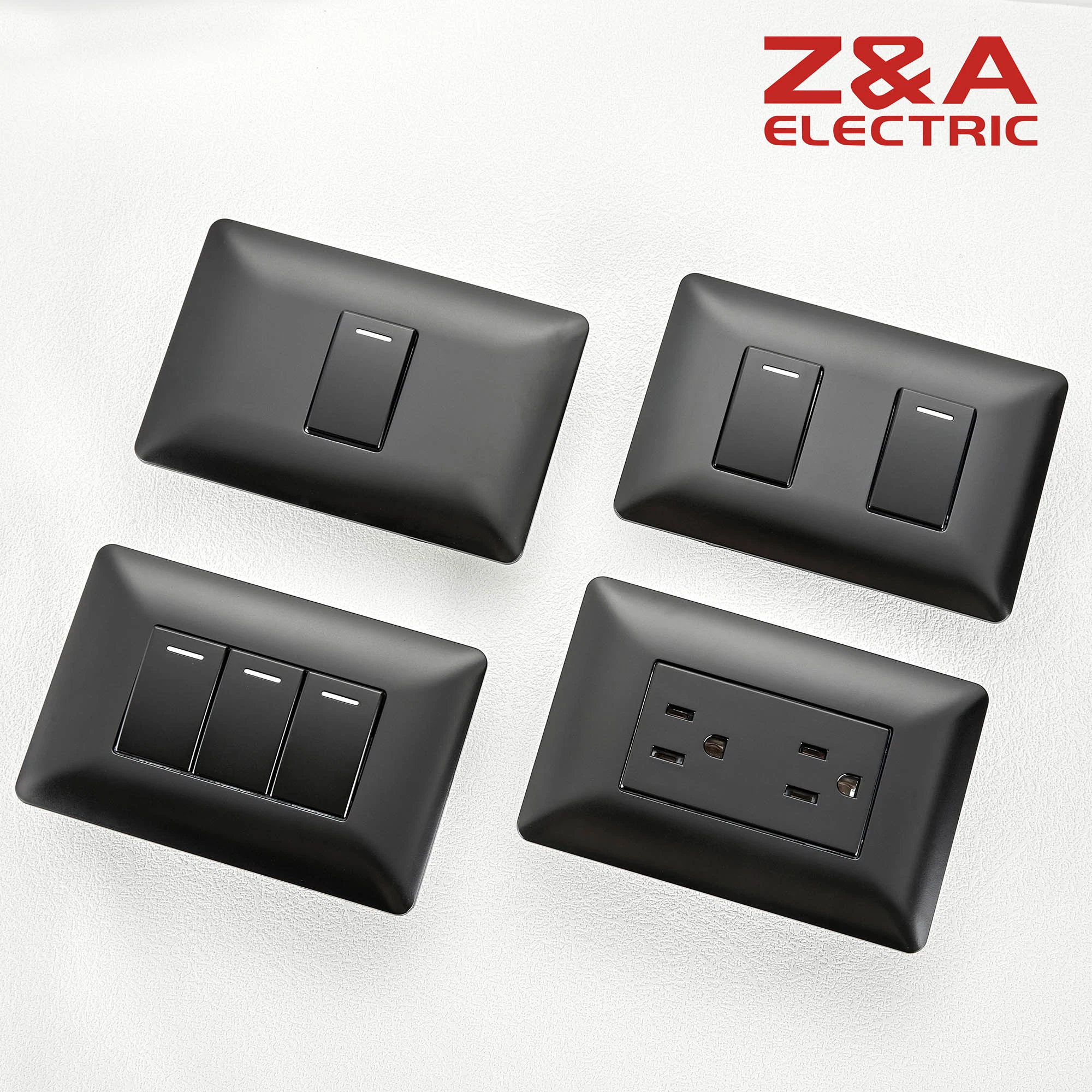 Am Series CCC/ CE Approved PC Material Factory Supply Electrical Us Light Wall Switch and Socket