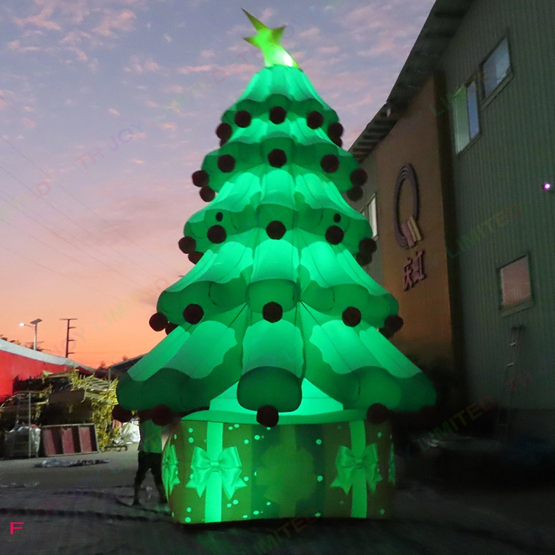 2022 Venta caliente 8m 26pies de altura piscina inflable gigante árbol de Navidad con luces