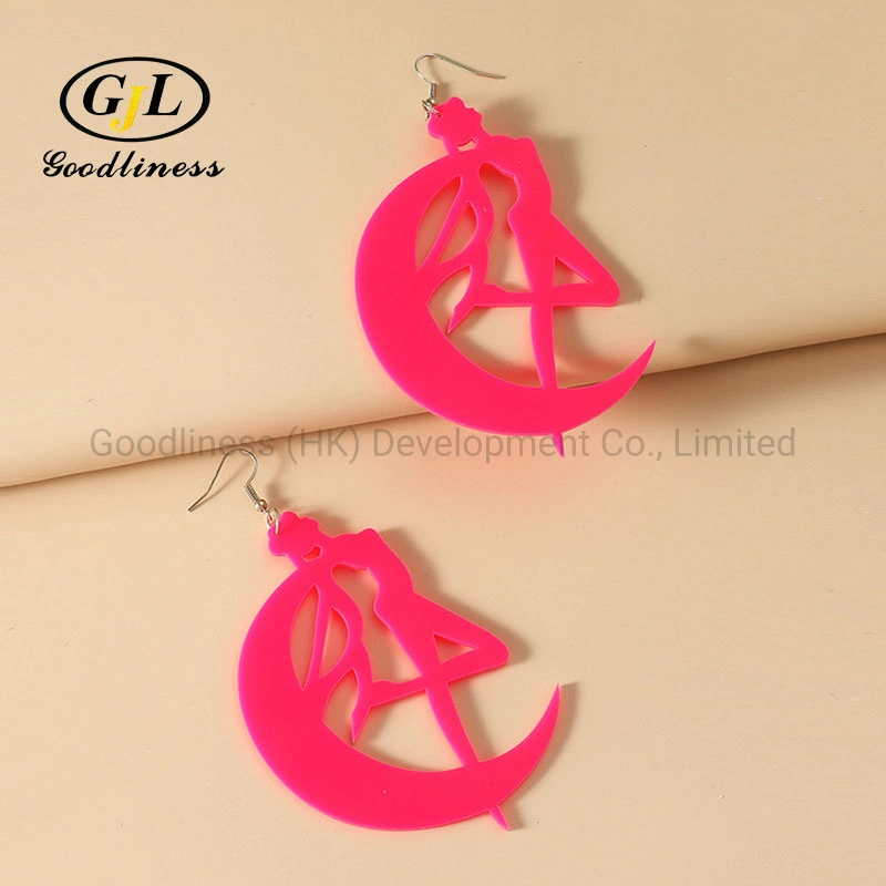 Diablo Original Night Style Exaggerated Earrings Personality Simple Creative Hollow out Sailor Moon Earrings