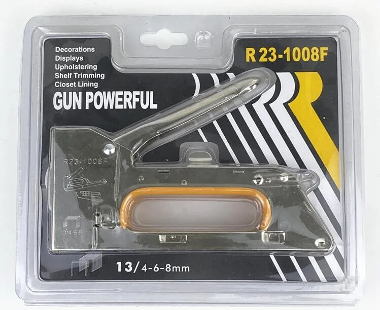 R23 Gun Tacker أداة سكة حديد الزخرفة اليدوية Staple 1318 1316 1314