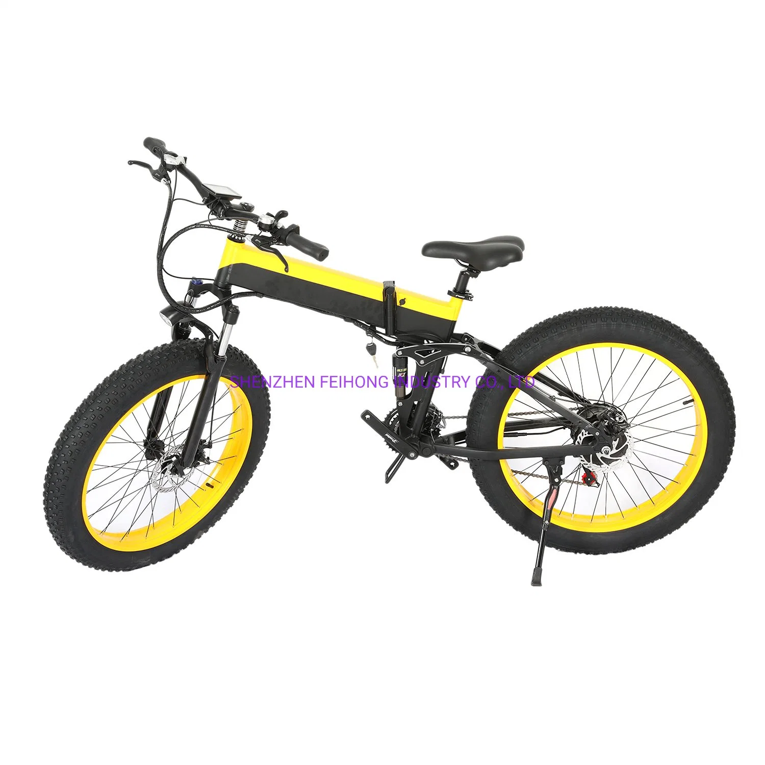 26inch Light Folding Bike Electric City Bicycle Electric Mountain Bike Vehicle Bicycle with 500W Brushless Motor 48V 8.4ah Battery Electric Vehicle E-Bike