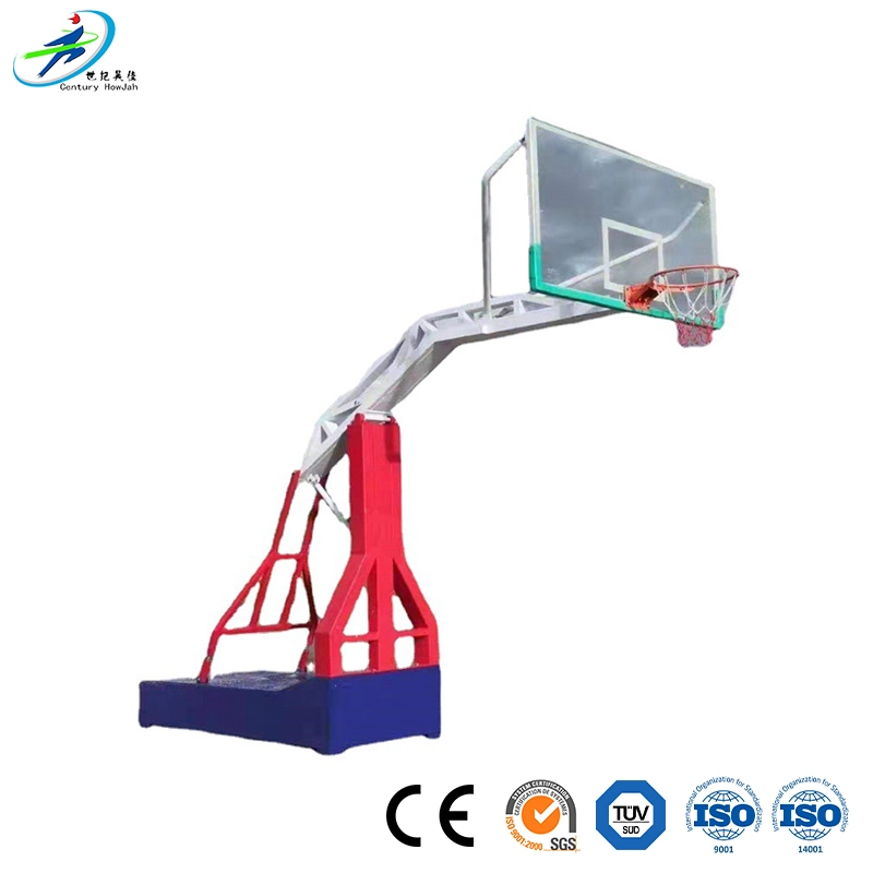 Century Star Basketball Stand System Manufacturing Square Tube Lifting Basketball Stand Electric Foldable Basketball Stand