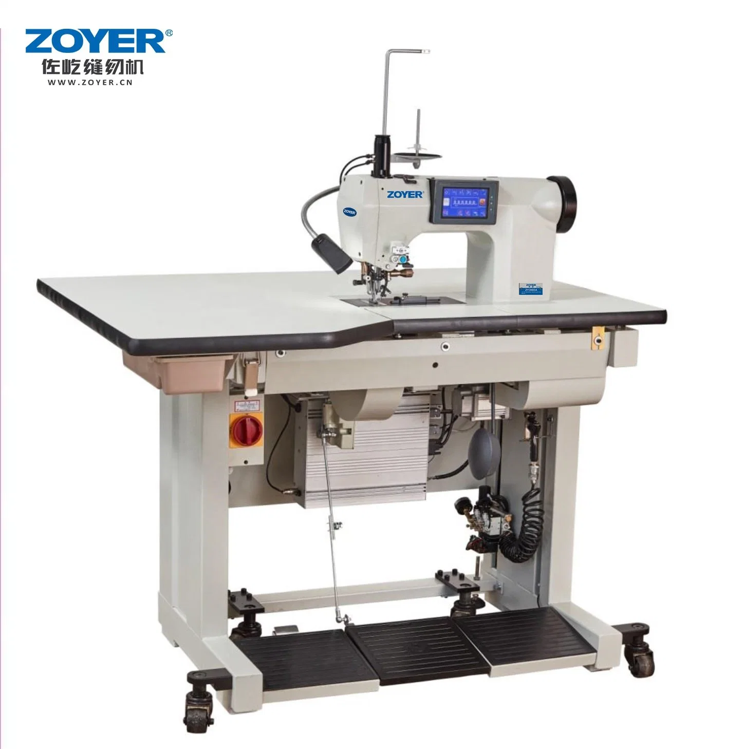 Zy390da Zoyer High Quality Computerized Decorative Hand Stitch Leather Industrial Sewing Machine