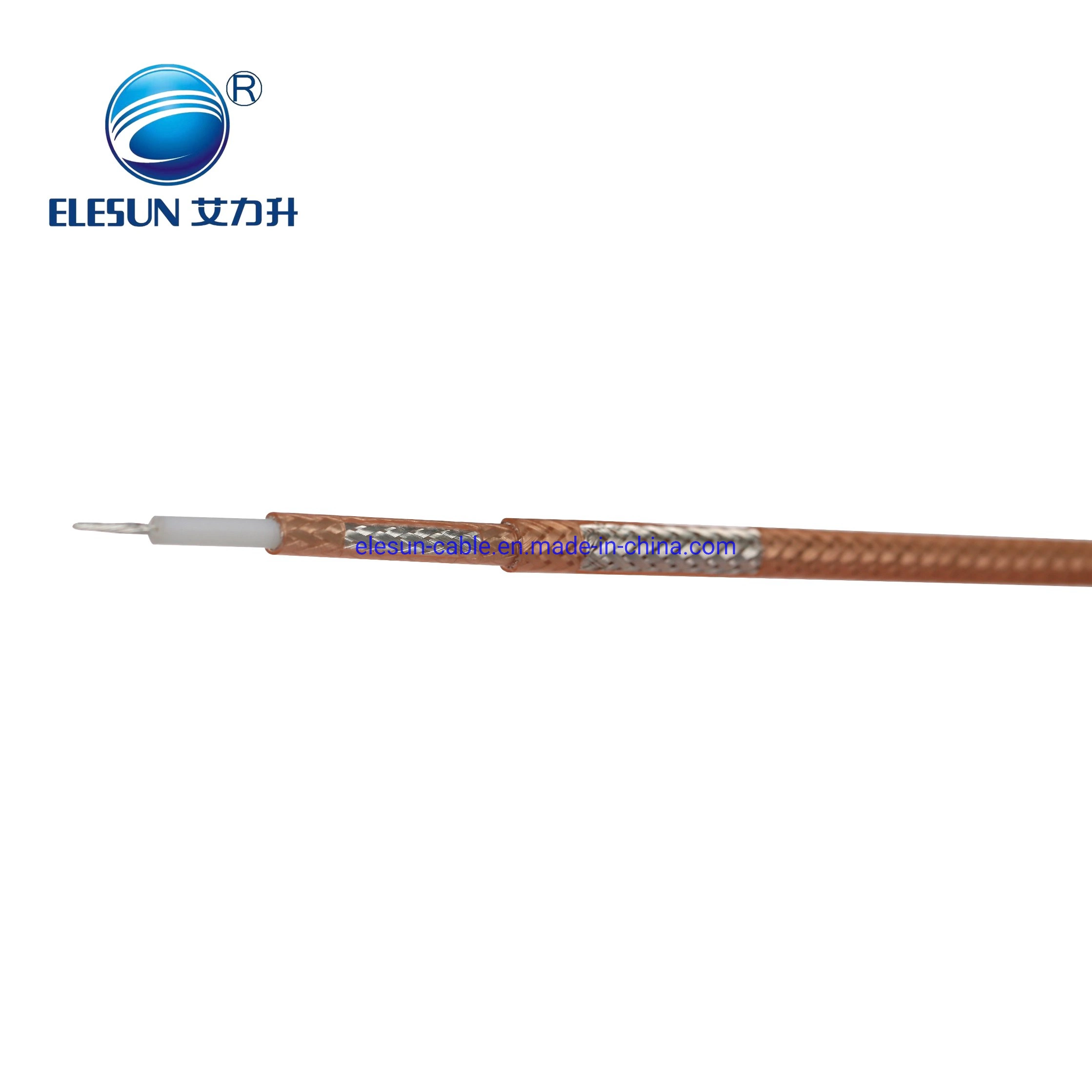 50ohm High Temperature Rg400 Rg142 Rg316 Rg178 Rg179 RF Cable Coax Cable for Radio Communication