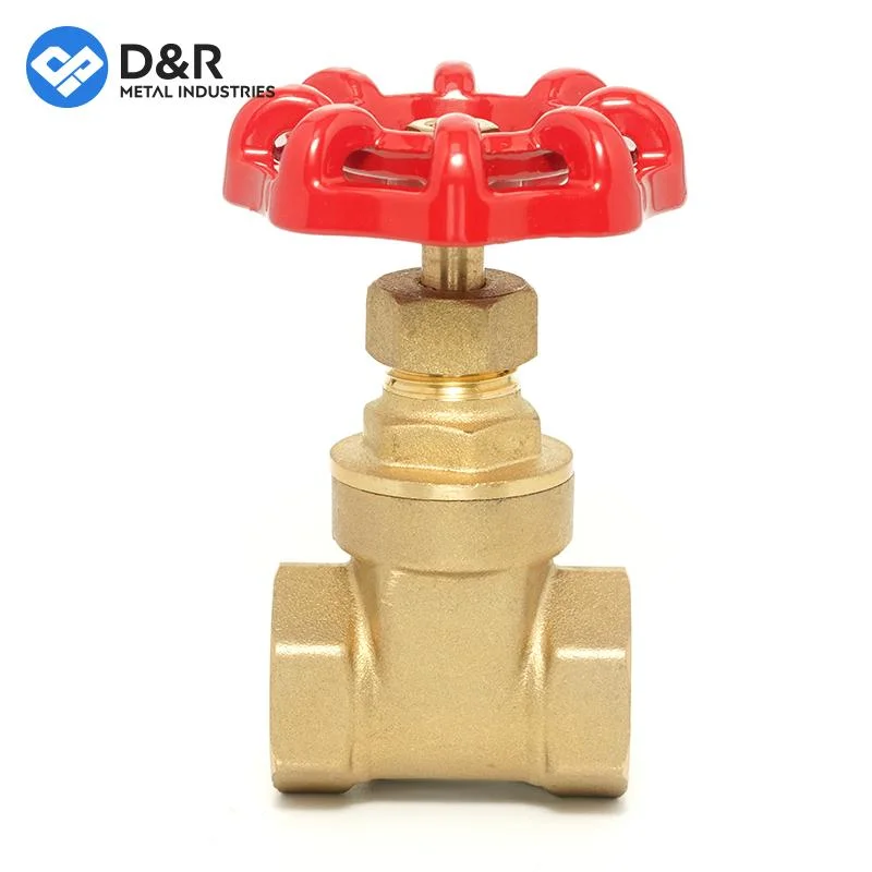 D&R Newest Arrivals 3/4&Prime; Brass Gate Valve Standard Water Brass Body Safety Manual Medium Temperature General OEM