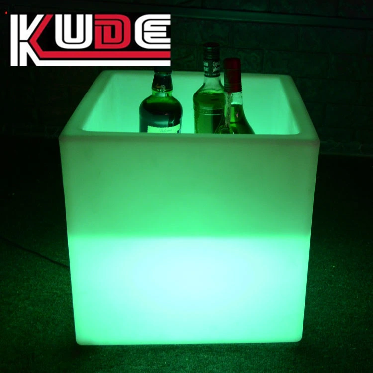 Ice Bucket Cube Auto Color Changing Open Mouth Beer Container