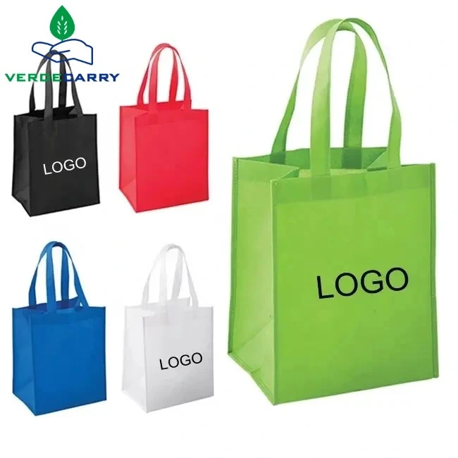 Logotipo personalizado Ecológico reutilizable ir de compras la bolsa no tejido bolsa de regalo