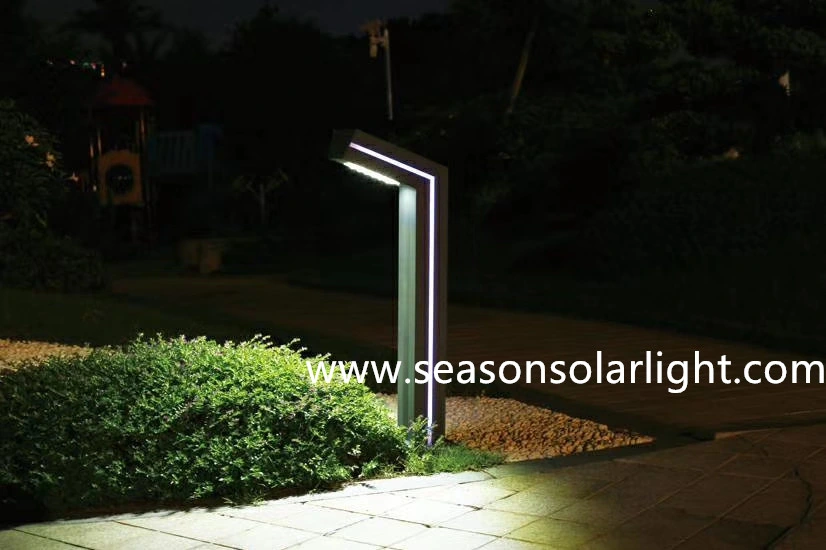 Ahorro de energía de Luz LED recargable vía 6W Solar Jardín de césped de la luz solar al aire libre con TIRA DE LEDS Iluminación