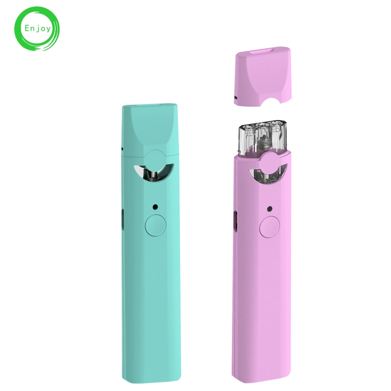 يعمل زر الشحن USB-C الذي يمكن التخلص منه من نمط الظرف على تنشيط زيت DAB قلم Vape سعة 1 مل