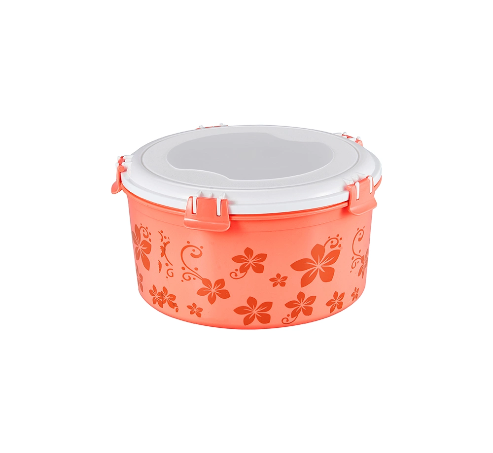 5PCS Round Clip Nested Plastic Food Containers Box