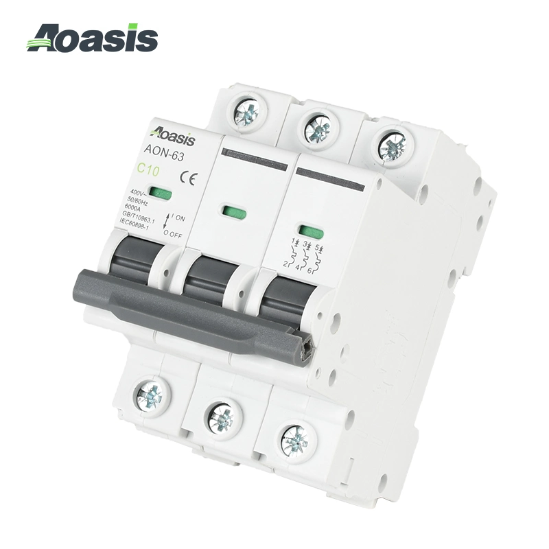 Hot sales Aoasis Aon-63 3p MCB AC 6ka disjoncteur miniature