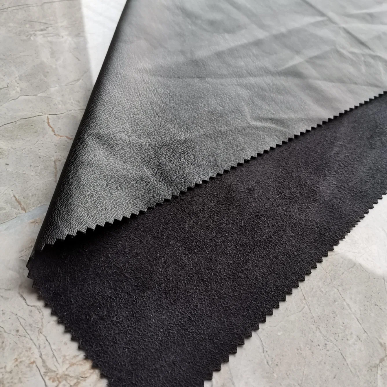 Suede Backing Soft Synthetic Leather for Garment