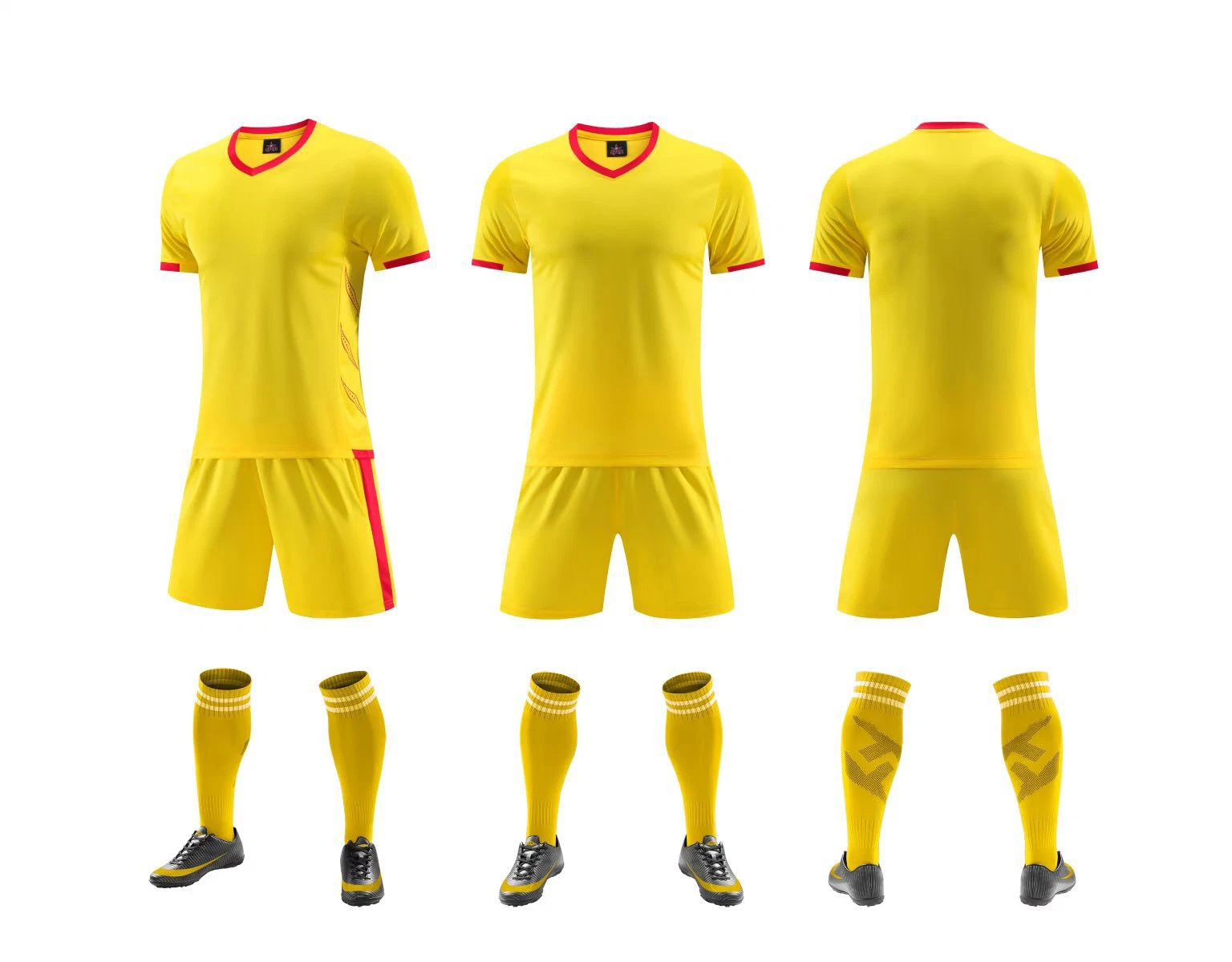 Wholesale/Supplier Football Jersey Set Sweat-Absorbing Breathable Match Suit Student Class Uniform Adult Children Football Clothes DIY Number