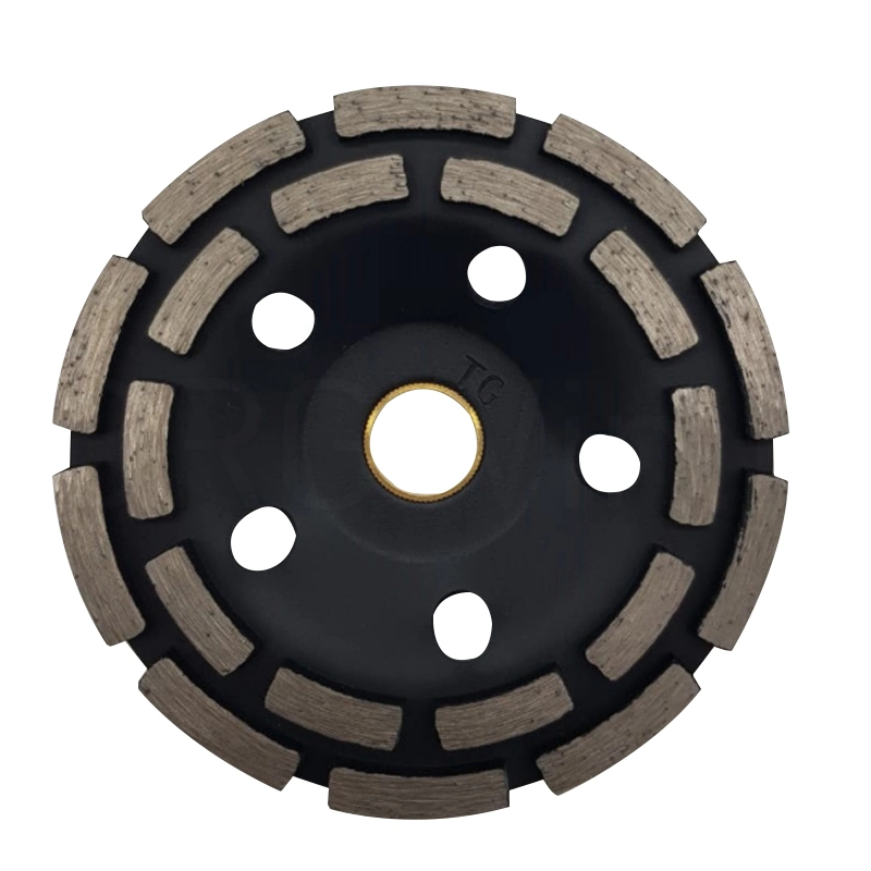 100/125/150/180/230mm Double Row Diamond Segment Grinding Wheel Cup Disc Grinder Concrete Granite Stone Cut