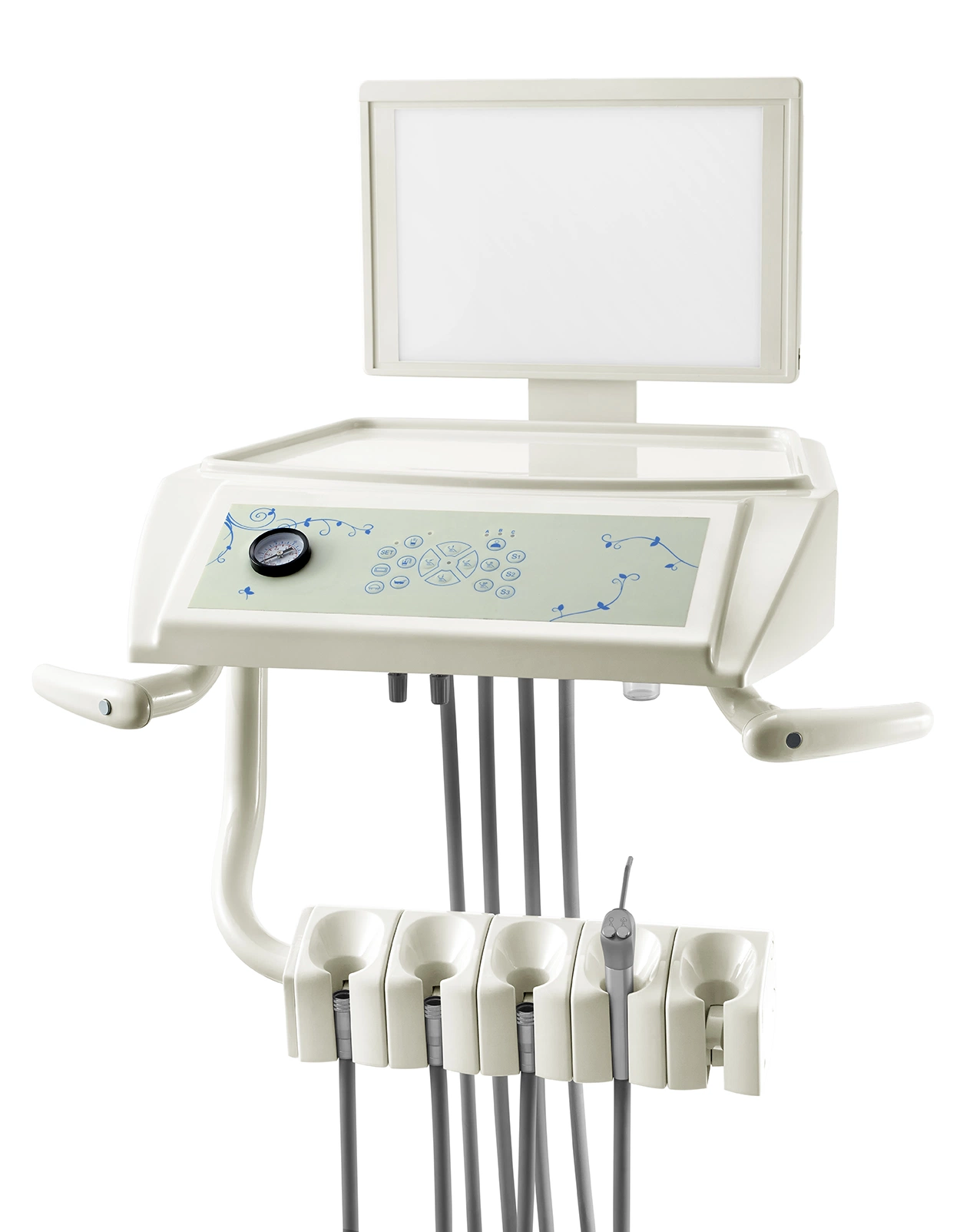 Novo design com 9 programas de memória da unidade de cadeira odontológica Cadeiras de dentista inteligente (KJ-915)