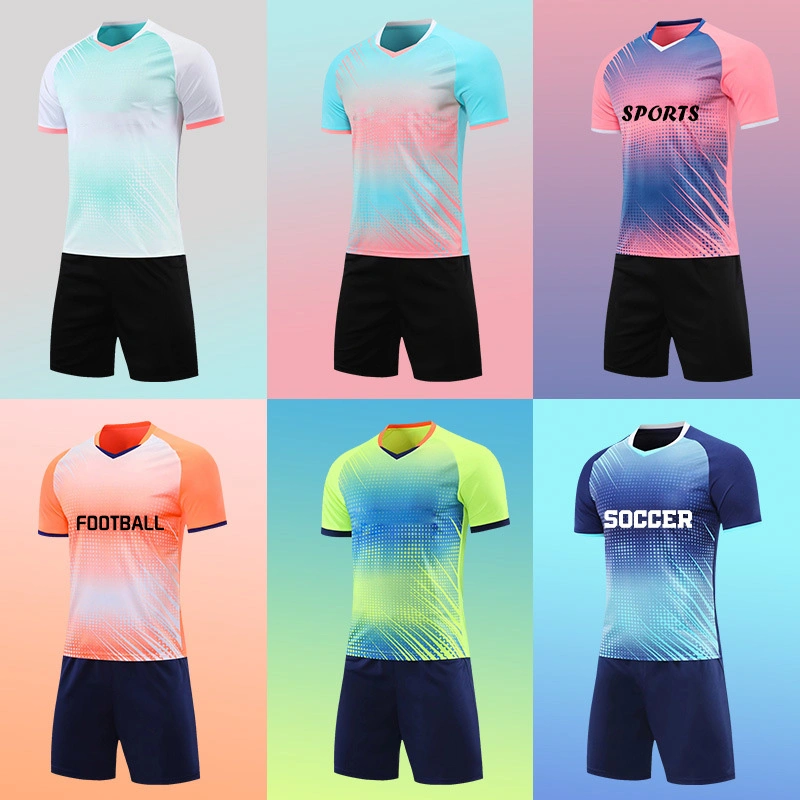 Wholesale/Supplier Soccer T-Shirts Polyester Sports Wear Suit High quality/High cost performance  Football Jersey