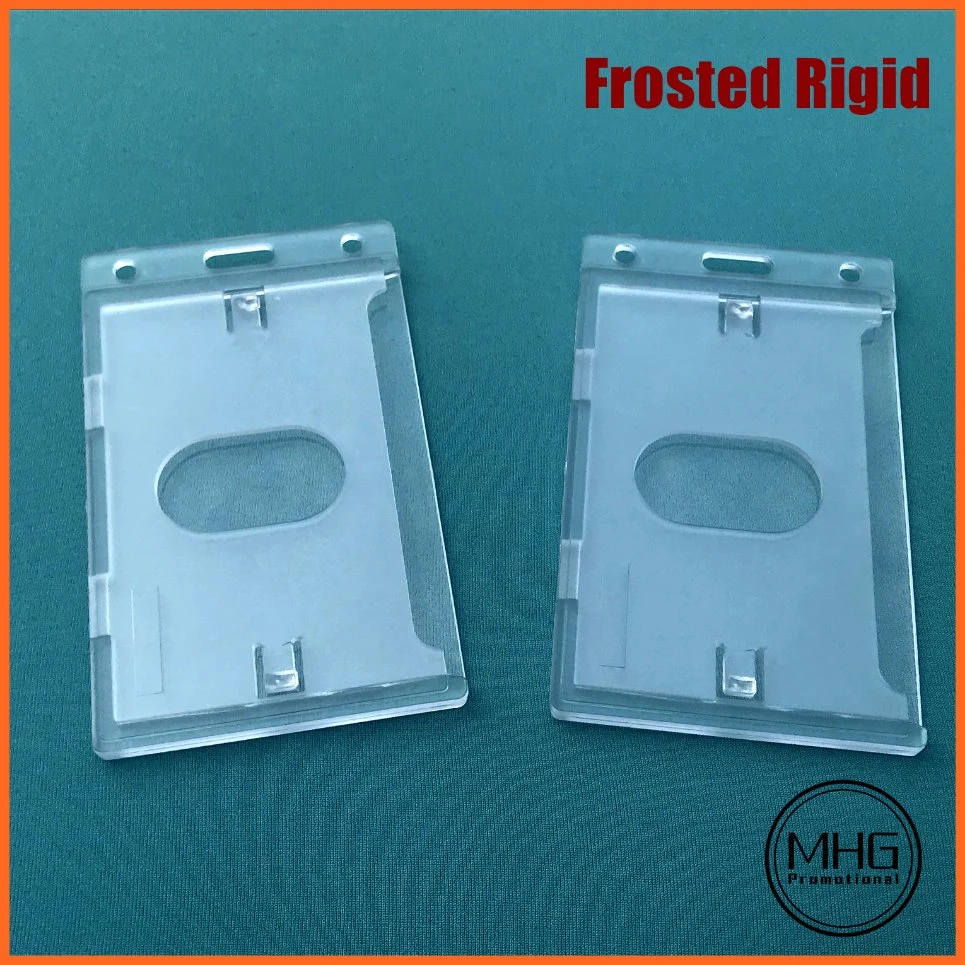 Frosted Vertical PS ID Access Badge Card Holder