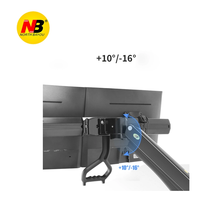 Nb F80 Gas Strut 17-30 Inch Dual Screen Monitor Mount