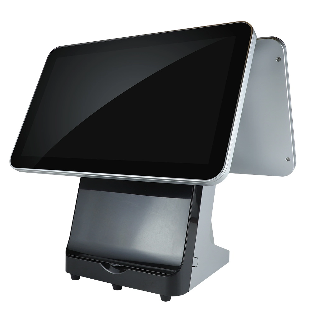 All in One -POS Single Double 15.6inch Touch Screen POS Android Ubantu Mini POS System