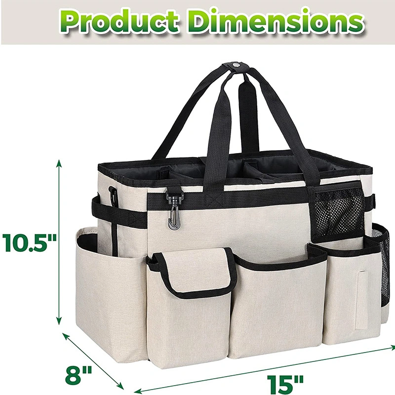 Large Supply Custom Tote Bag Cleaning Kit Car Cleaning Tool Bag with The Shoulder Strap for Cleaners & Housekeepers