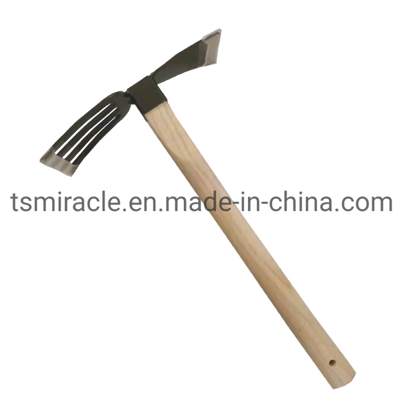 Chinese Suppliers Sell All Kinds of Forged Railway Steel Garden Hoes to African and South American Countries Fork Hoe