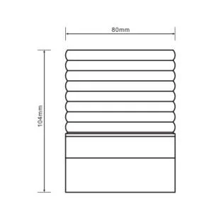 Lámpara de pared LED exterior con diseño de pared de decoración moderna con cristal cuadrado Concha 7W IP65