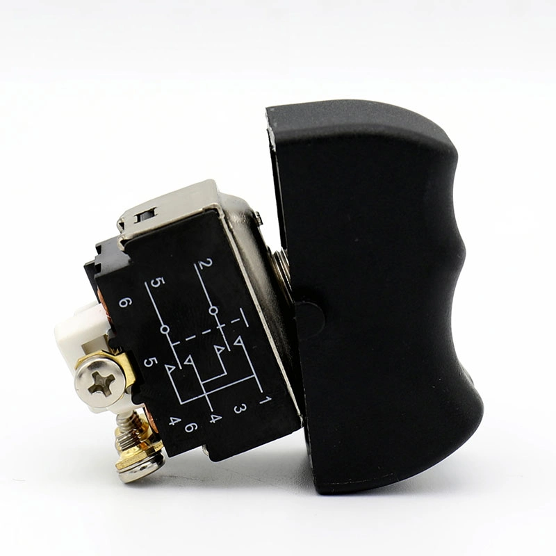 Waterproof Electronic Power Switch Rocker Push Button Snap Action Miniature Micro Switch/Toggle Switch 4 Pin Spring Return with UL TUV Ce CQC Approval Hy29c