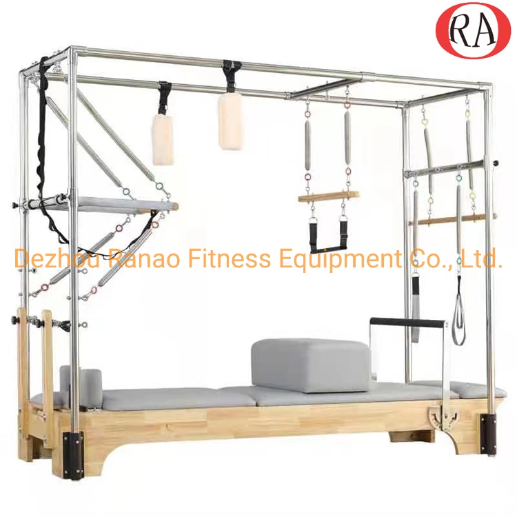 Mayorista de OEM/ODM Gimnasio gimnasio en casa de ejercicios de Yoga Pilates básico de capacitación reformador de la cama, cama elevada Cadillac Pilates