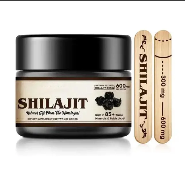 100% puro Himalayan Orgánico puro Shilajit resina con OEM privado Etiqueta