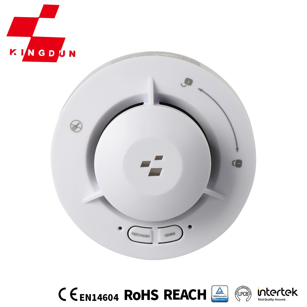 Customized White Smoke Detector Wireless Security System with Low Power