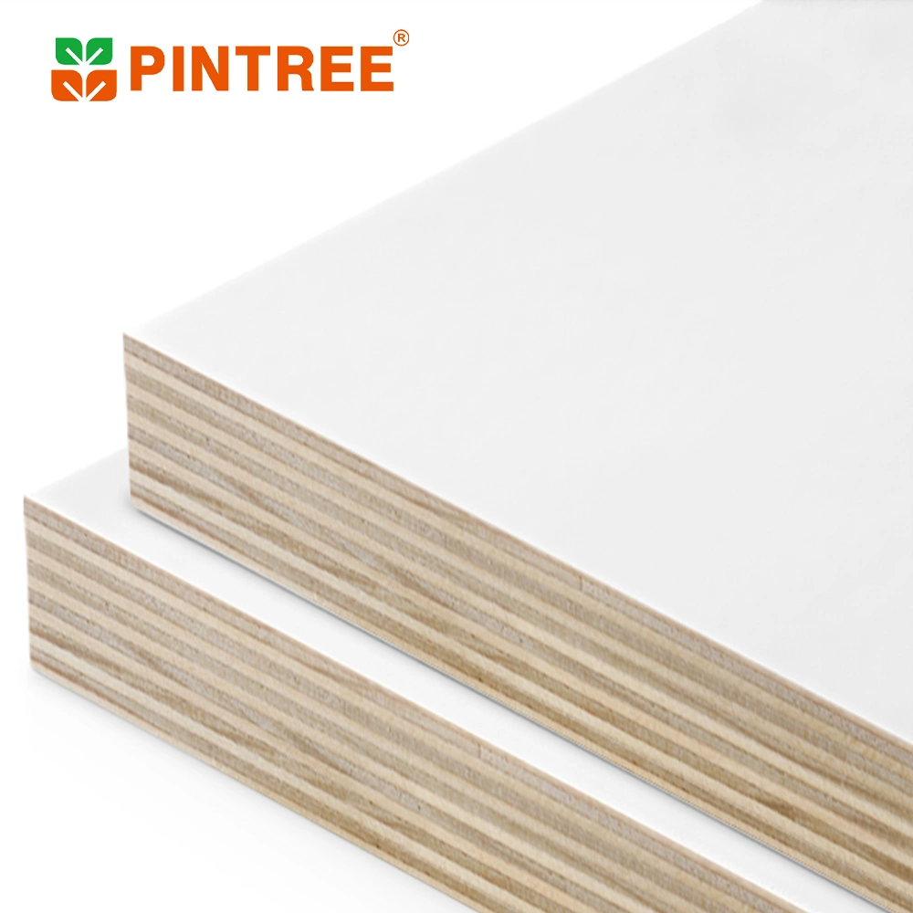 12mm 15mm 16mm 18mm Wood Grain Laminated Faced Plywood Melamine Plywood