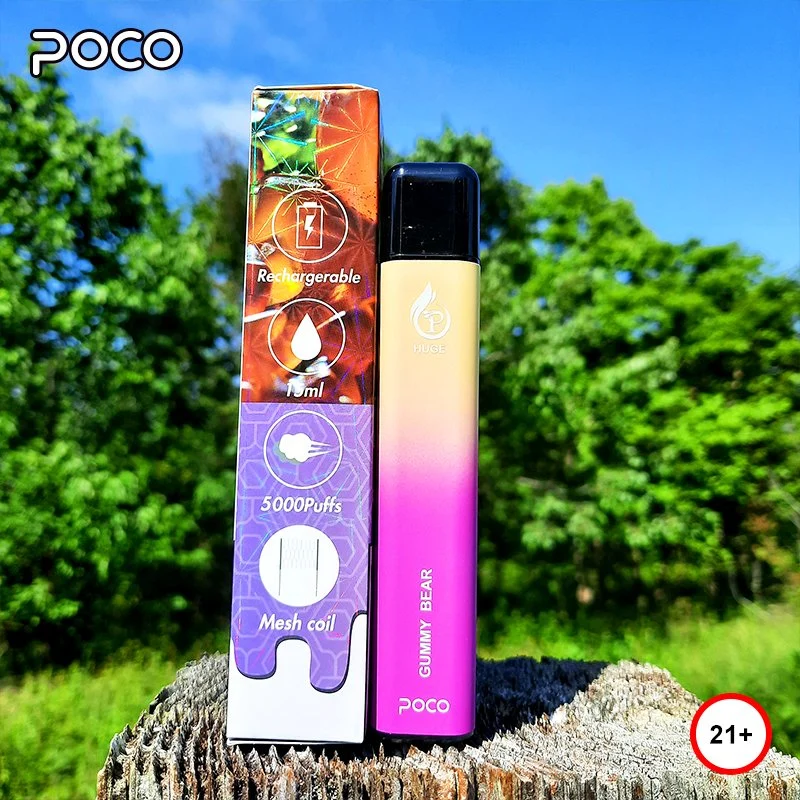 Factory Wholesale/Supplier Disposable/Chargeable E Cig 15ml 5000 Puff Poco Brand Mesh Coil E Cigarette Vape