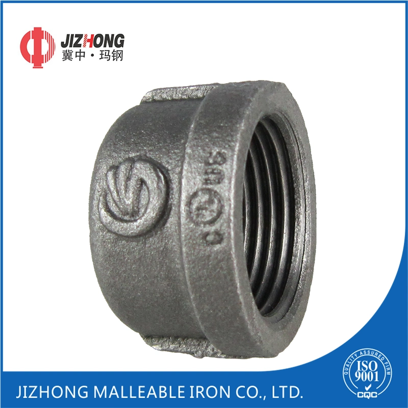 Best Selling G. I. Pipe Fittings Malleable Iron Cap 1/4"-6"