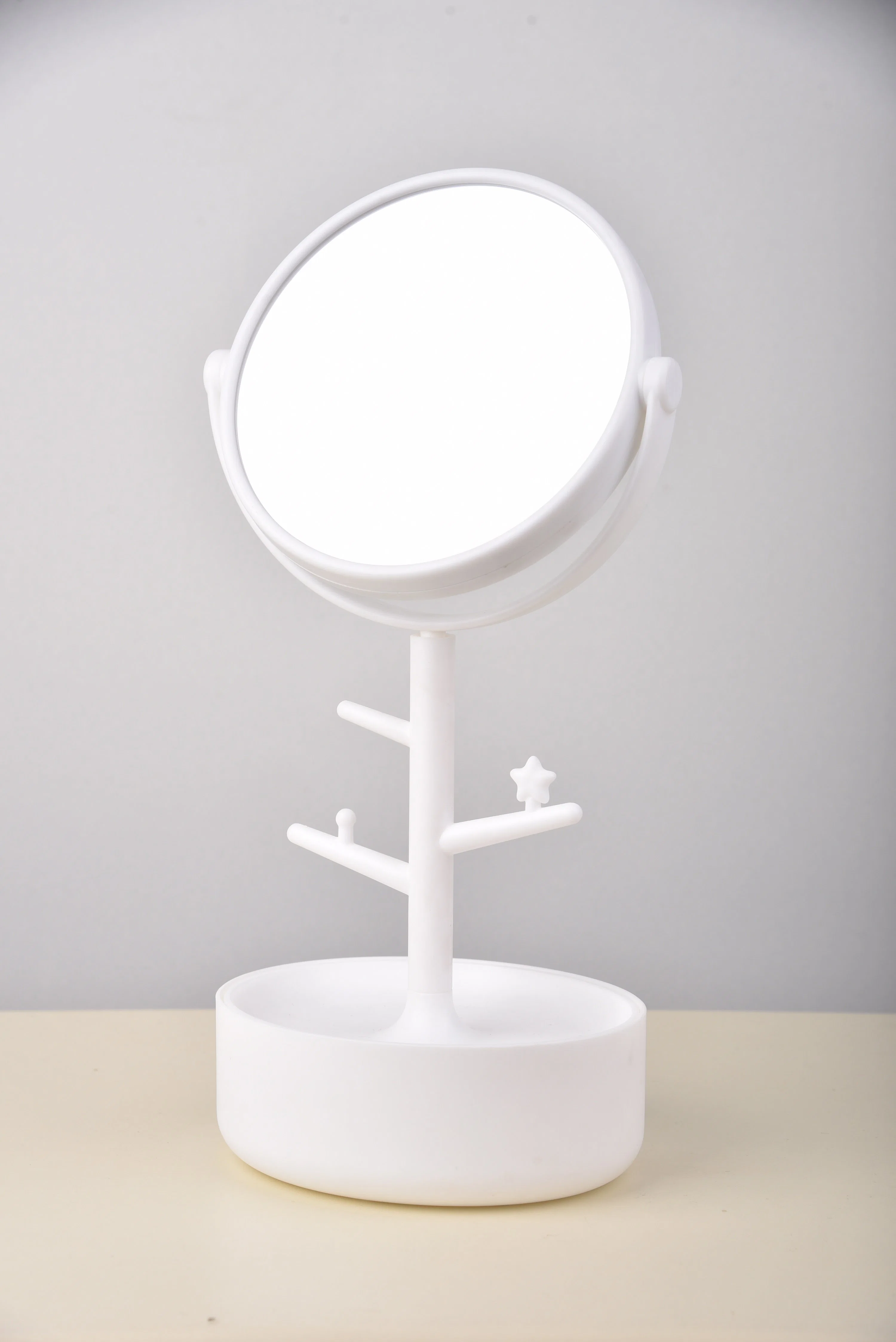 Nouveau design Coiffeuse Recto Space-Saving miroir de maquillage avec le stockage