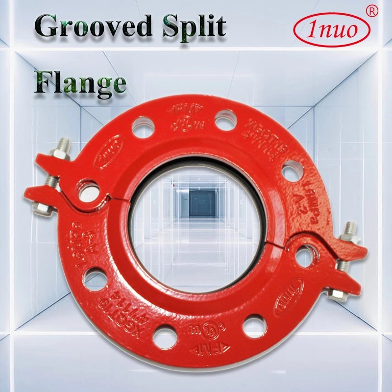 Ductile Iron Grooved Adaptor Flange Pn16 ANSI Class 150 for Fire Fighting