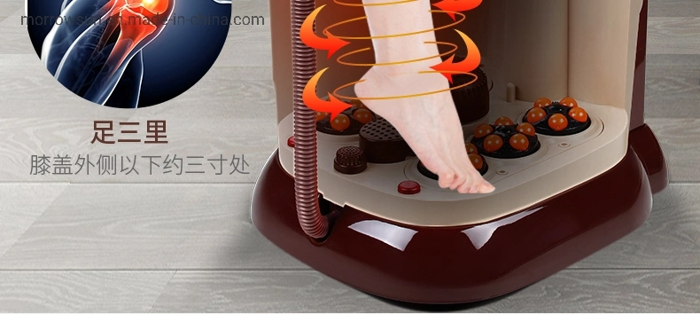 Luxury Portable Electrical High Bucket Shiatsu Infrared Therapy Roller Air Bubble Foot SPA Foot Bath Foot Massager