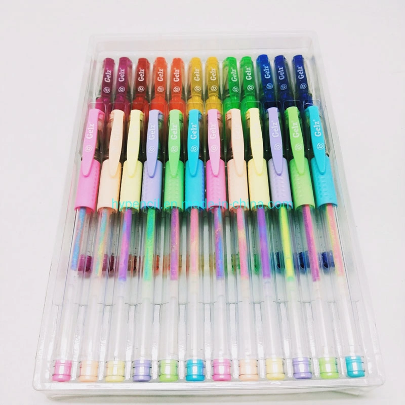 School Office Stationery Art Supplies Set of 24 Scented Swirl Gel Ink Pen in Craft Box