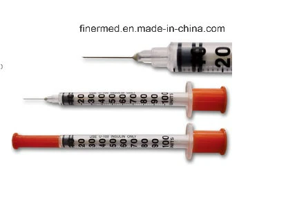 1ml estériles desechables jeringas de insulina de 0,5 ml