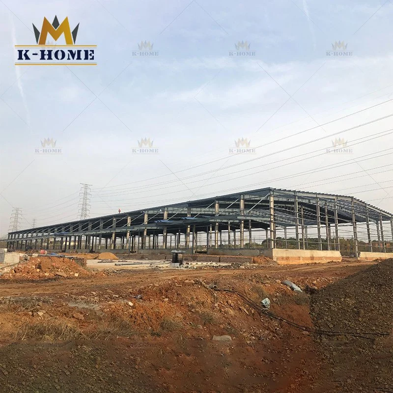 Low Cost Steel Structure Poultry Farm Shed Feeding Chicken House