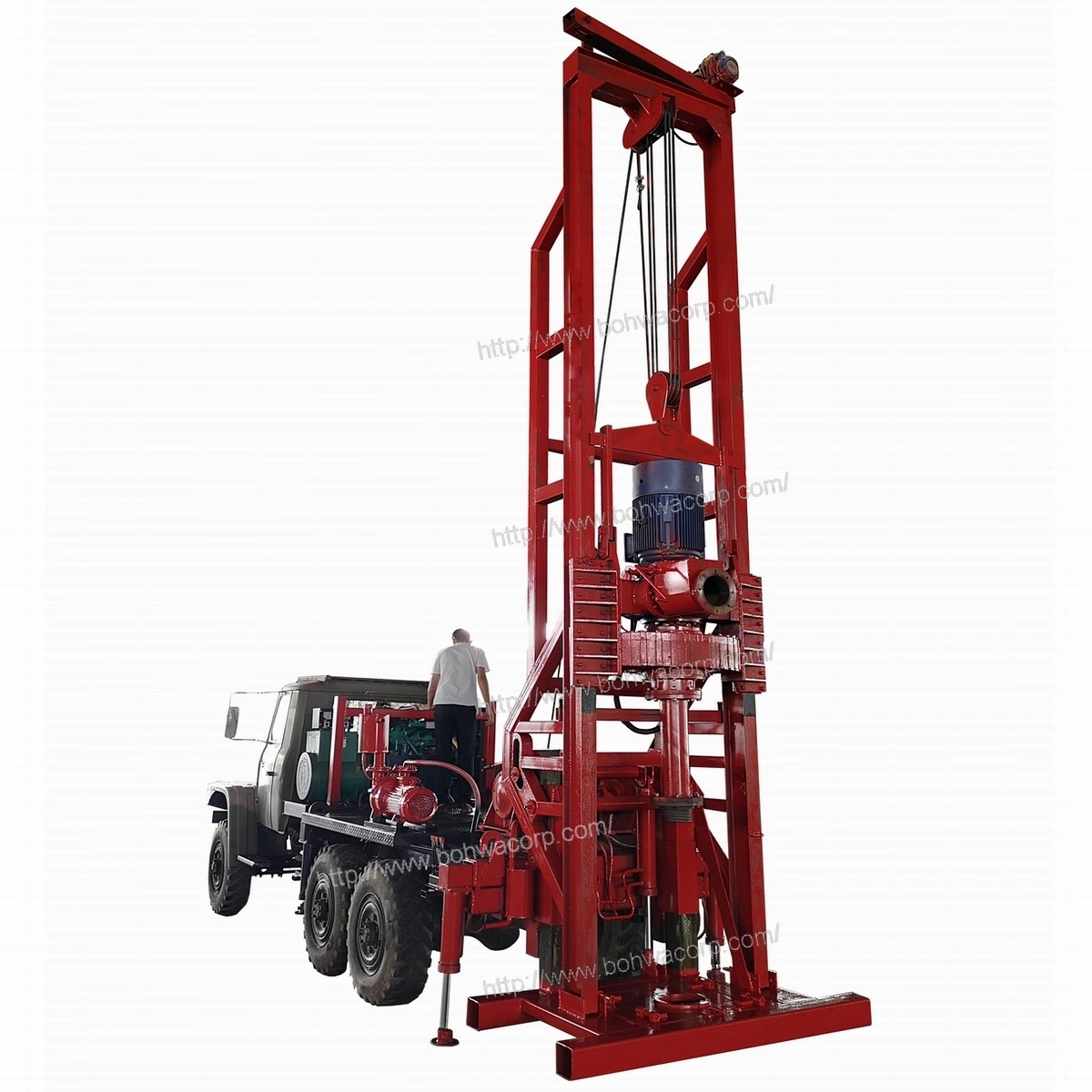 Water Well Reverse Circulation Drill Rig on Vehicle