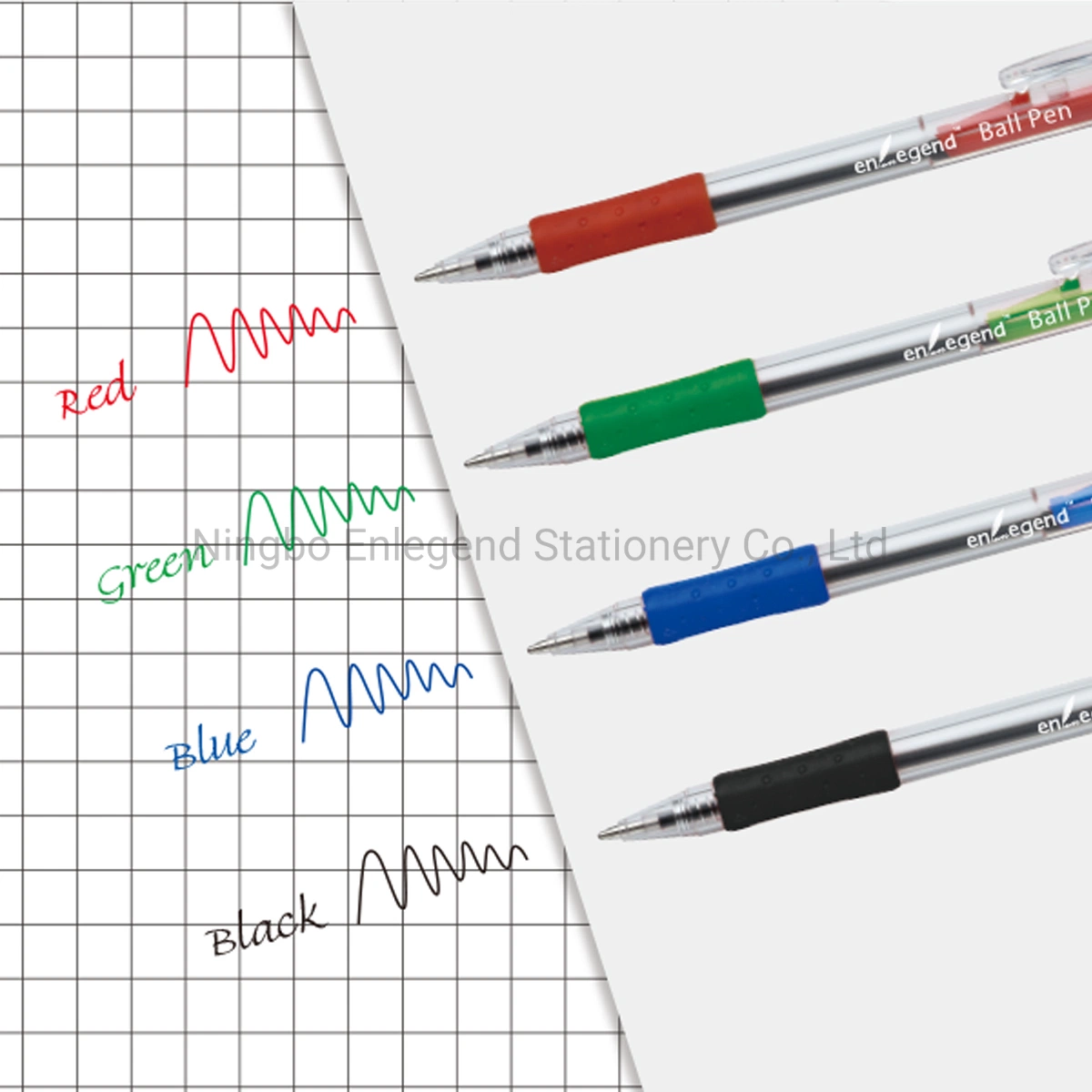 PB9221 Promotional Plastic Ball Pen with Soft Rubber Grip