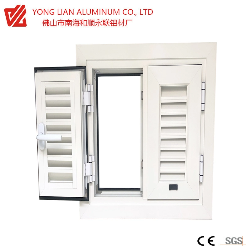 Aluminium Metal Shutter Window and Aluminum Louver Door for Building Materials